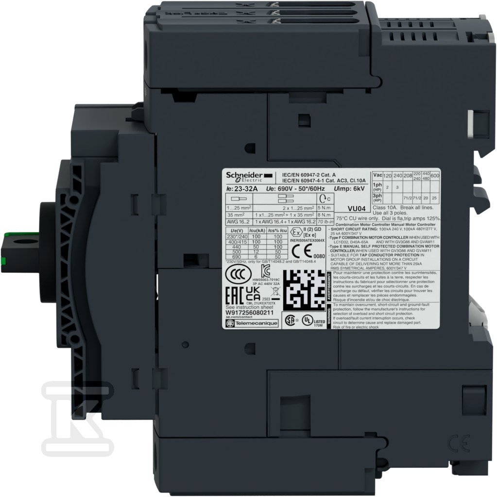 TeSys GV3L magnetic motor circuit - GV3P50